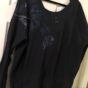 3x Sweatshirt by Maurices plus size blue floral
